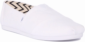 Tropical Feel Leaf Path Toms Alpargata In White For Men
