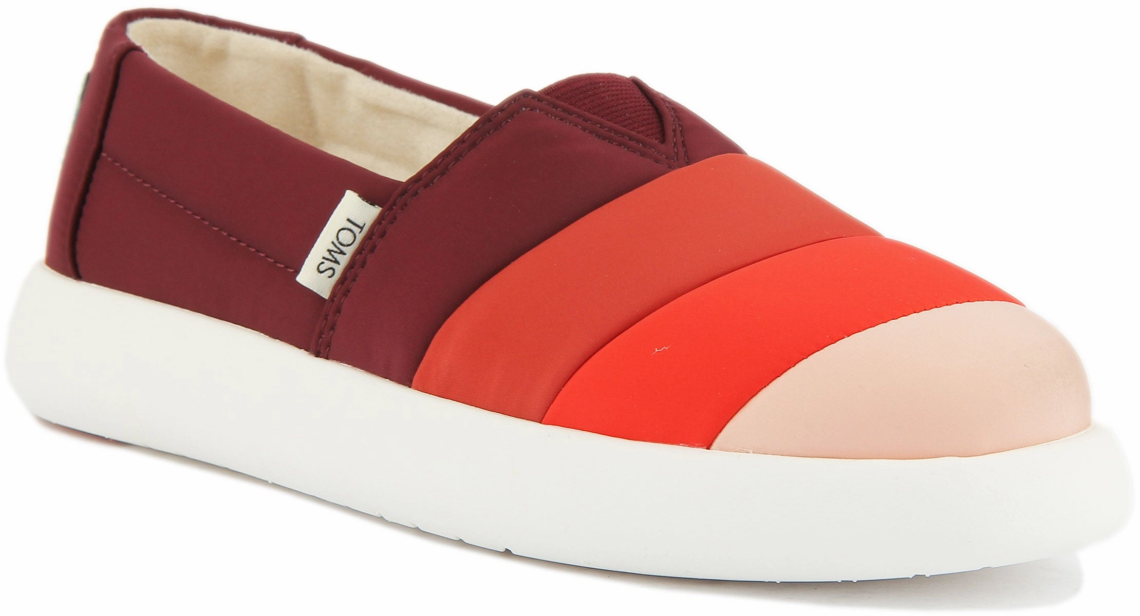 Urban Walk Cushion Control Toms Alpargata Mallow Shoes In Red Gradiant For Women