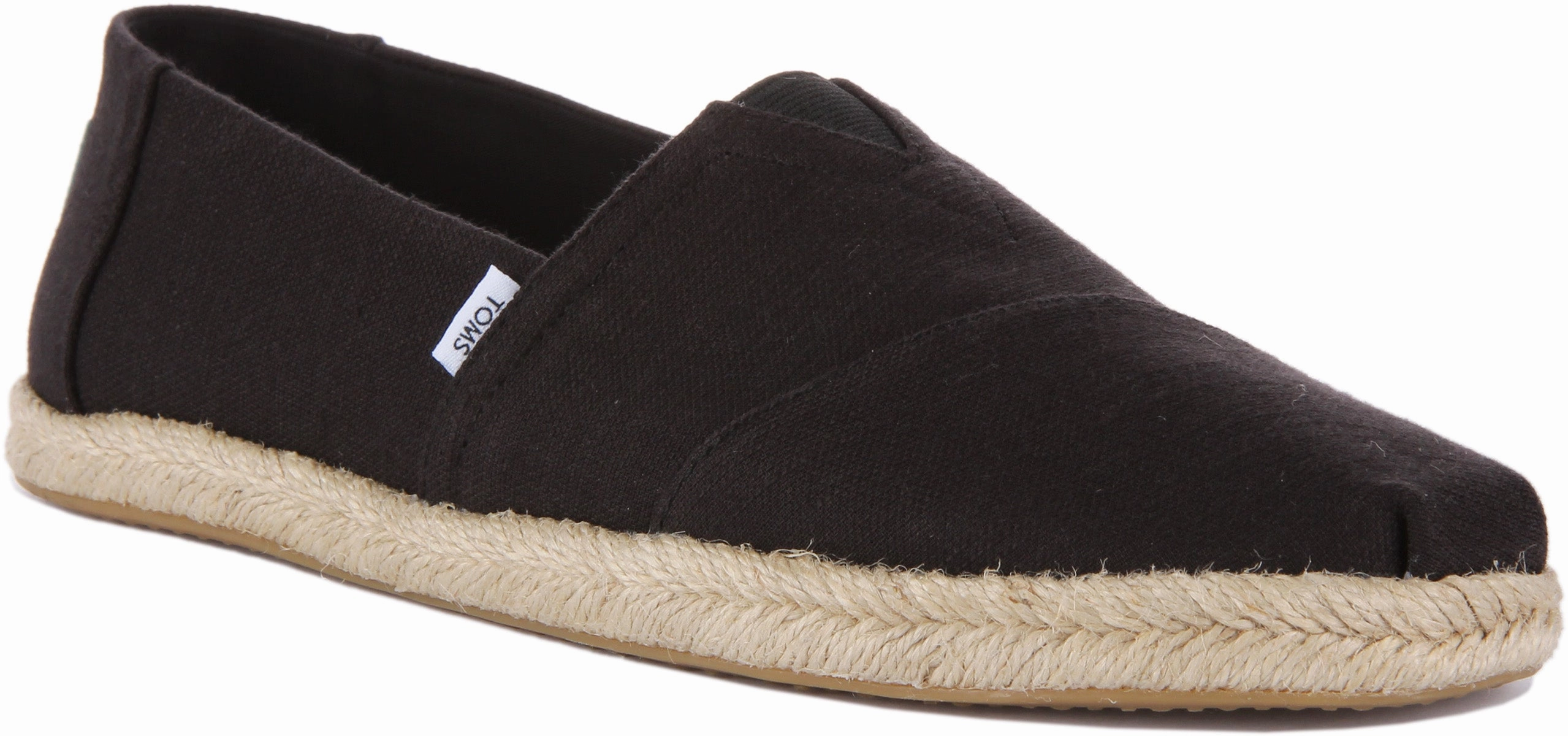 Toms Alpargata Rope In Black For Men Stone Walk
