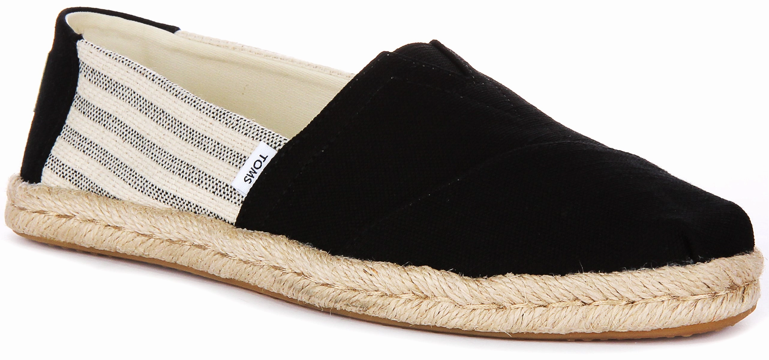 Toms Alpargata Rope In Black For Women Foot Support