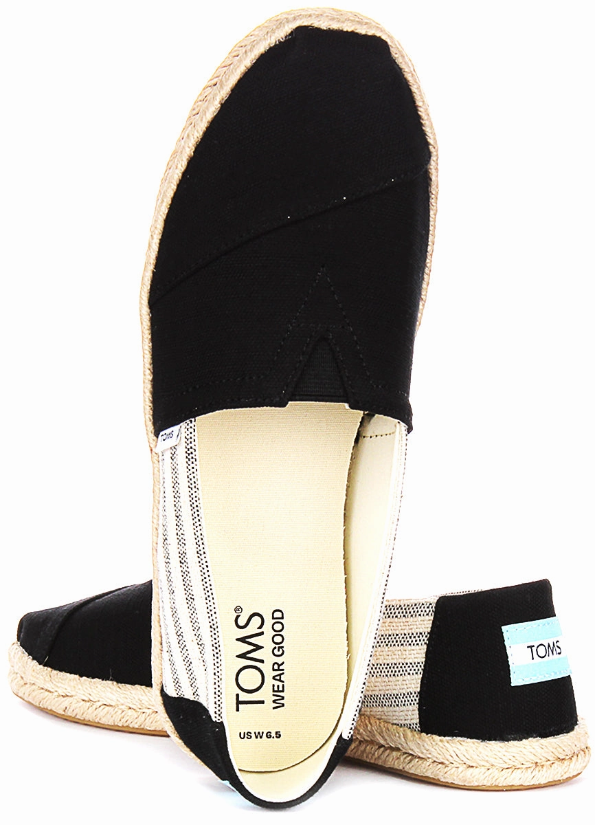 Toms Alpargata Rope In Black For Women Daily Cool