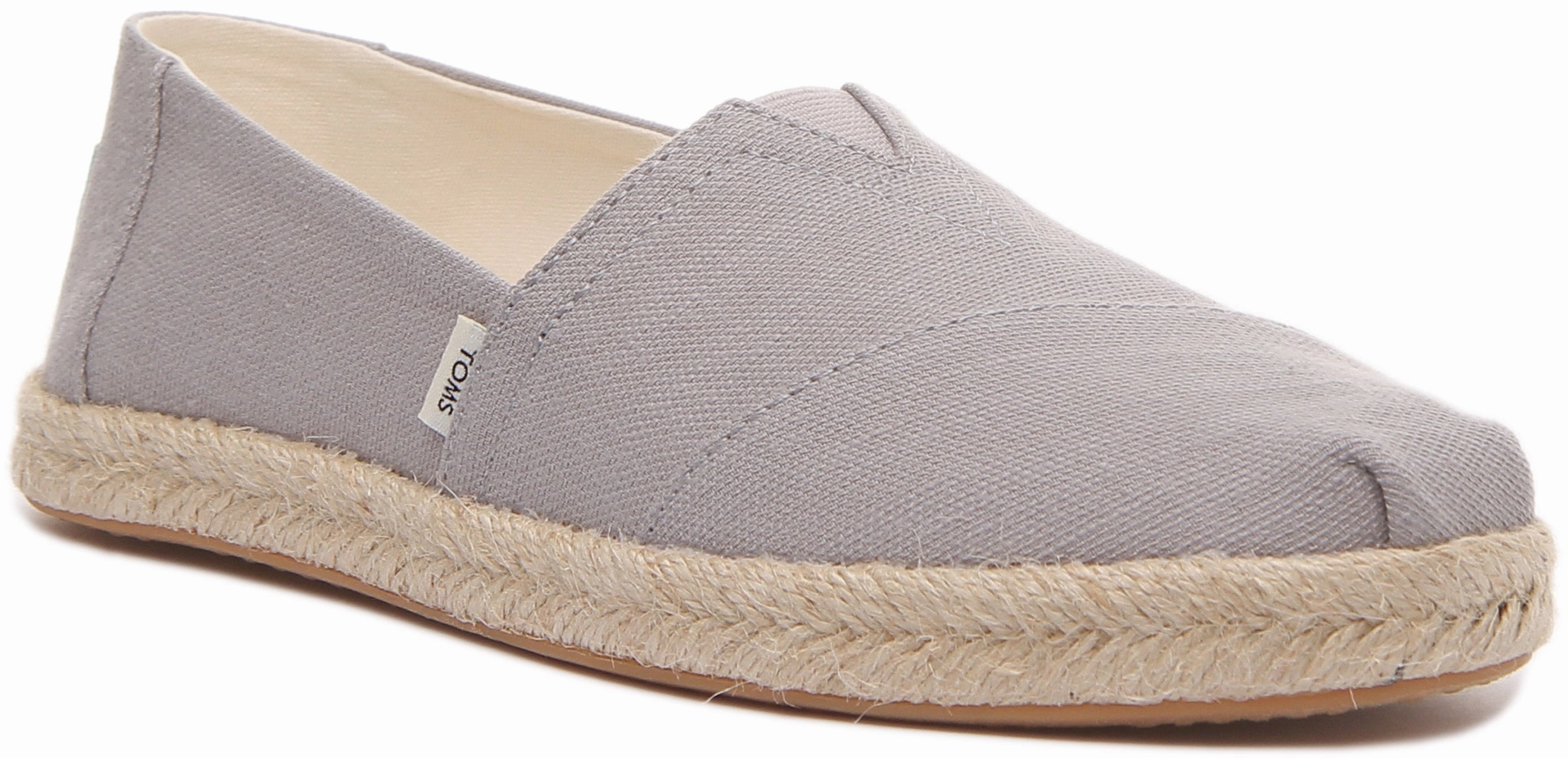 Odor Resistant Toms Alpargata Rope In Grey For Women
