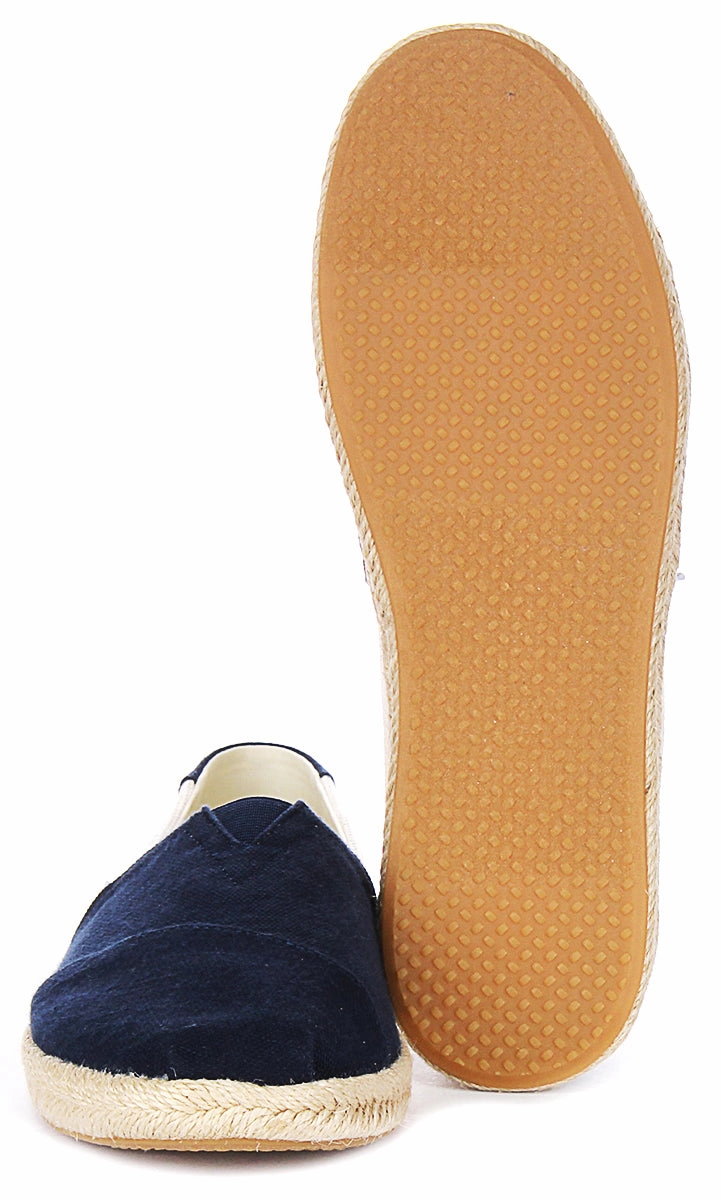 Toms Alpargata Rope In Navy Blue For Women Daily Ease Max