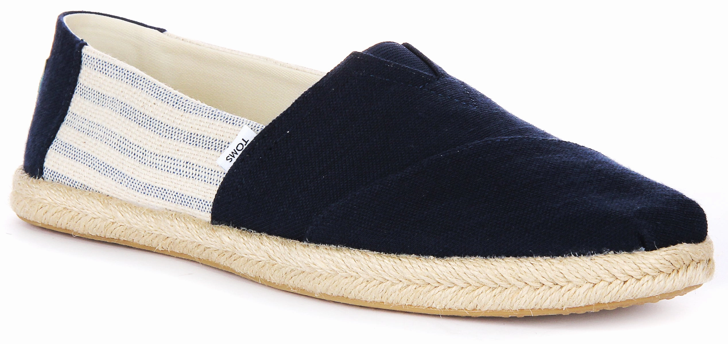 Toms Alpargata Rope In Navy Blue For Women Quick Move Fit