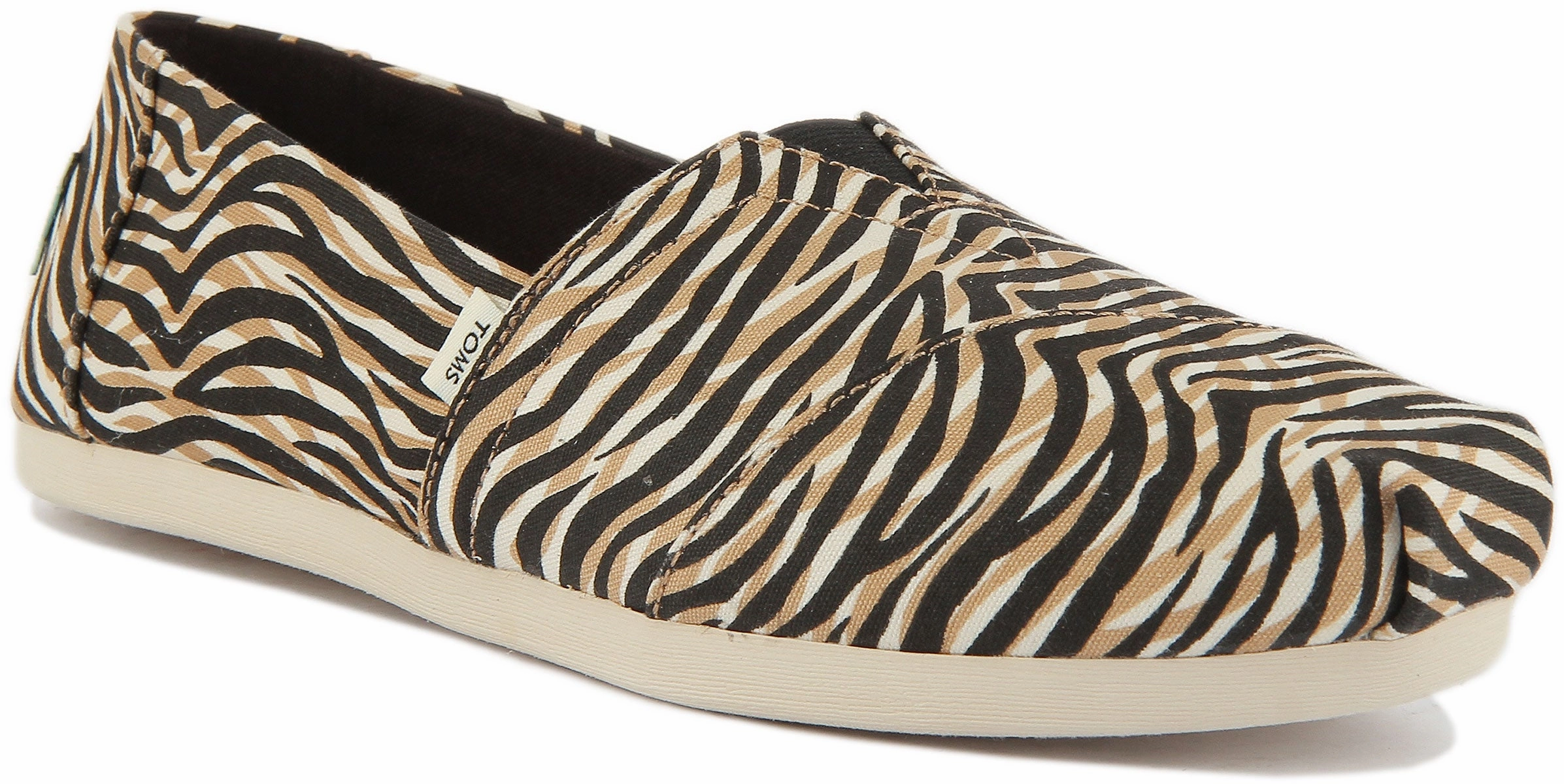 Toms Alpargata Shoes In Zebra For Women Indoor Gym Endurance Boost