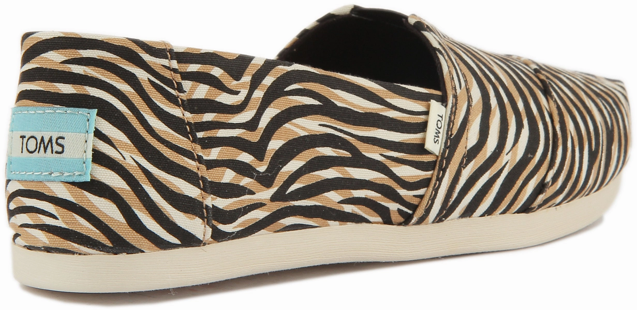 Toms Alpargata Shoes In Zebra For Women Light Rush