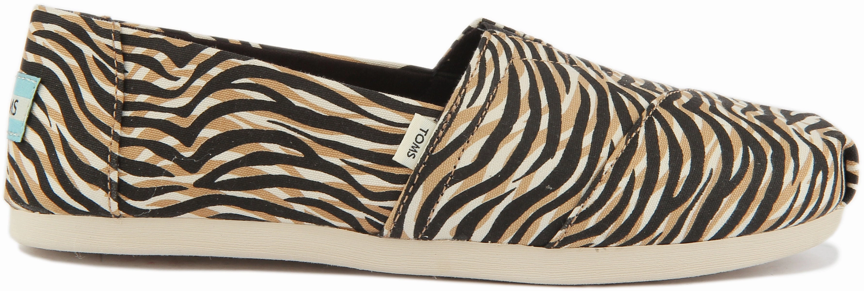 Toms Alpargata Shoes In Zebra For Women Light Rush