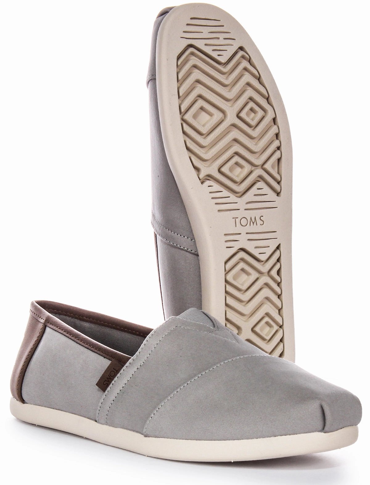 Toms Alpargata Vegan In Grey For Men Active Step Move Glide-Out
