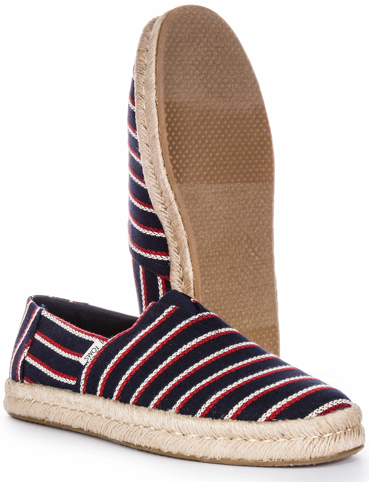 Toms Alpargata Woven In Navy Red For Men slip-resistant