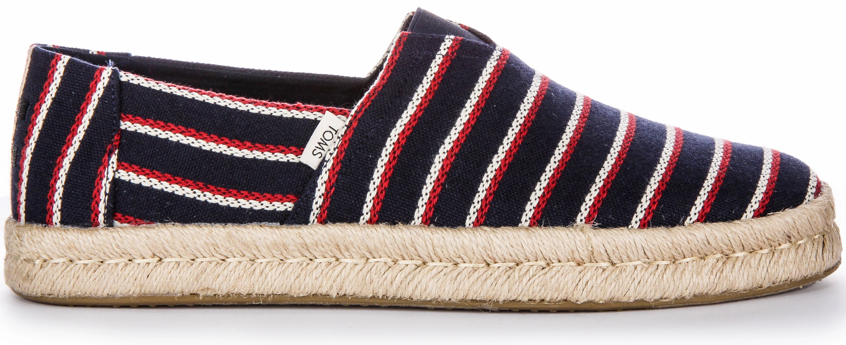 Toms Alpargata Woven In Navy Red For Men slip-resistant