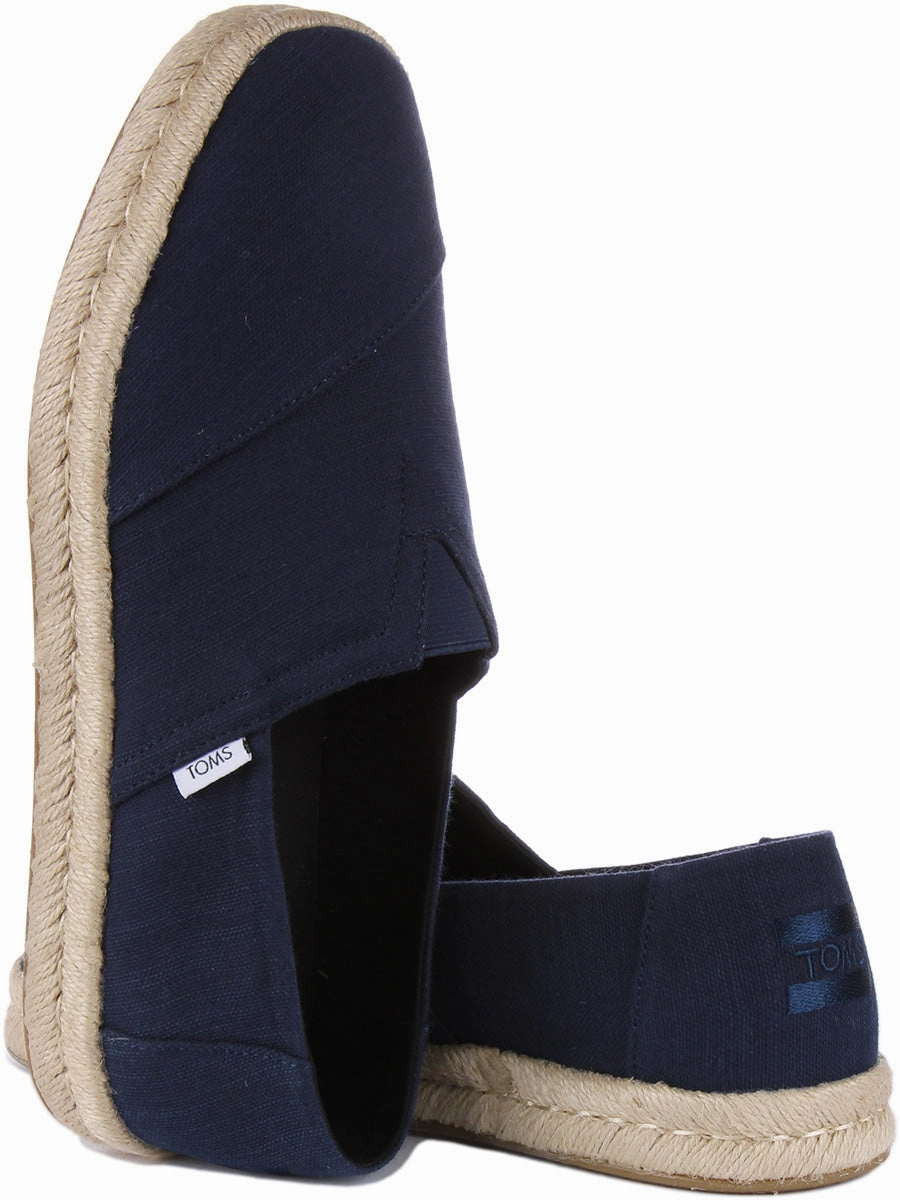 Toms Alpargatas Rope 2.0 In Navy For Men Pure Comfort