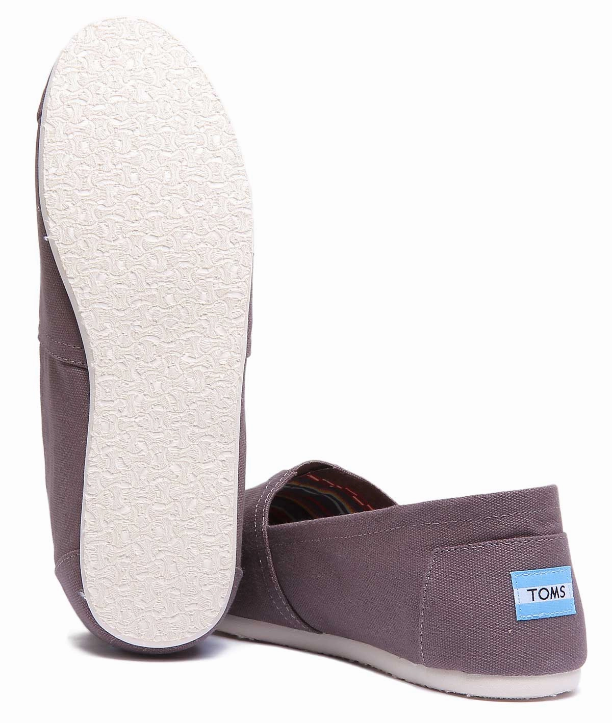Toms Classic Slip On In Grey Classic Look