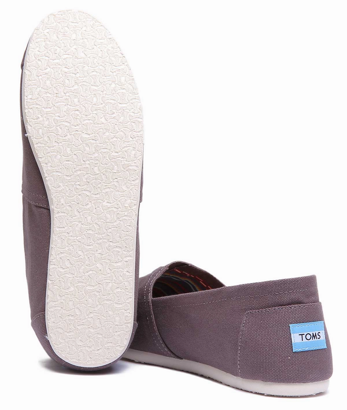 Toms Classic Slip On In Grey Classic Look