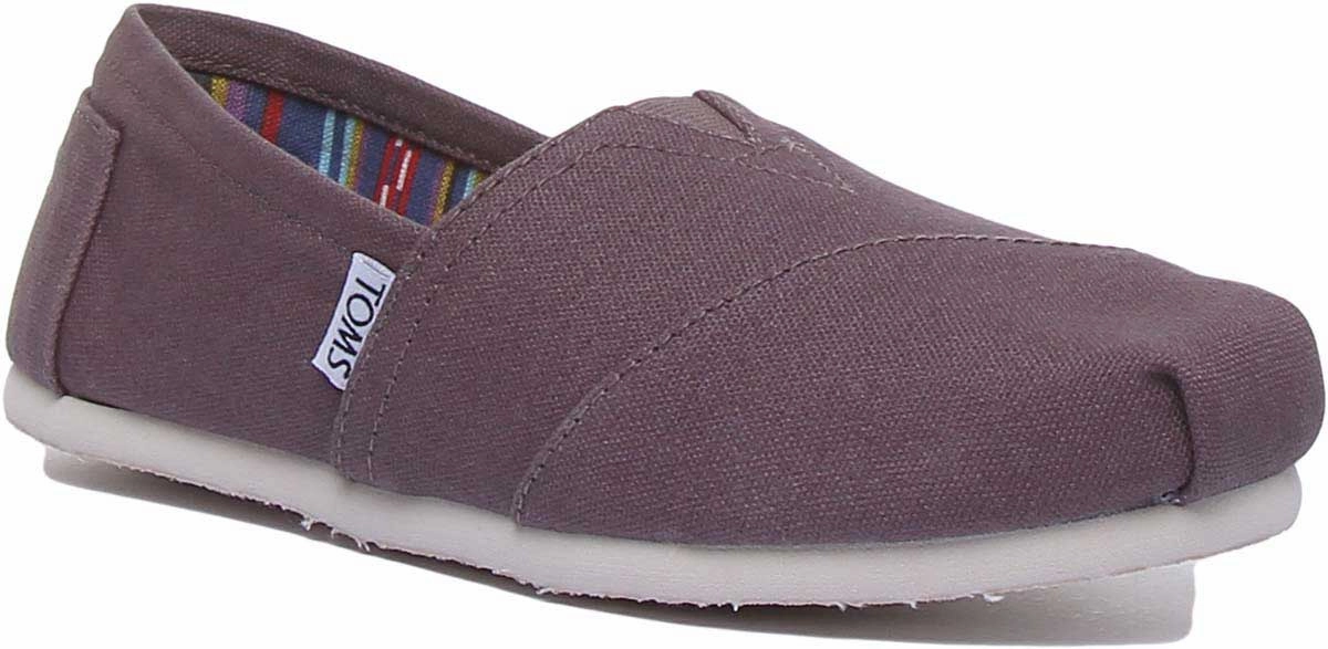 Slip Fit Ready Quick Slip On Toms Classic Slip On In Grey