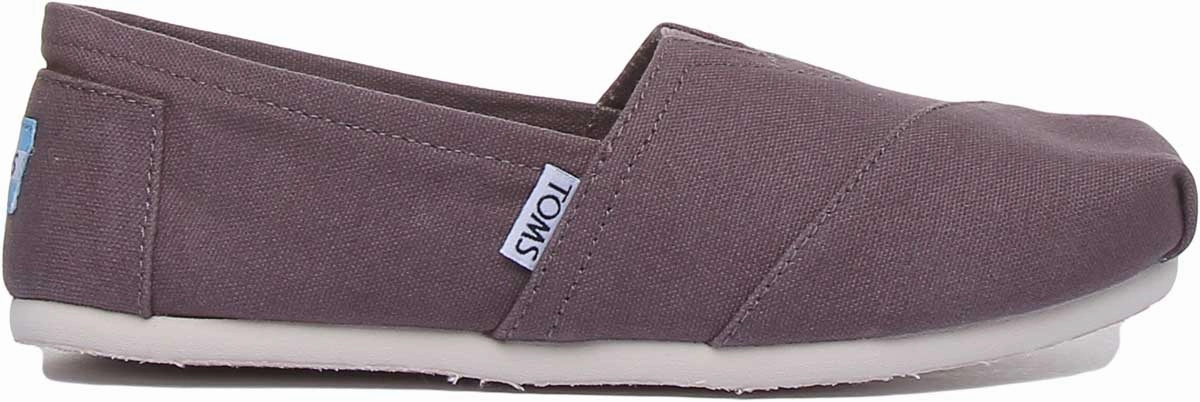 Toms Classic Slip On In Grey Ultra Ease