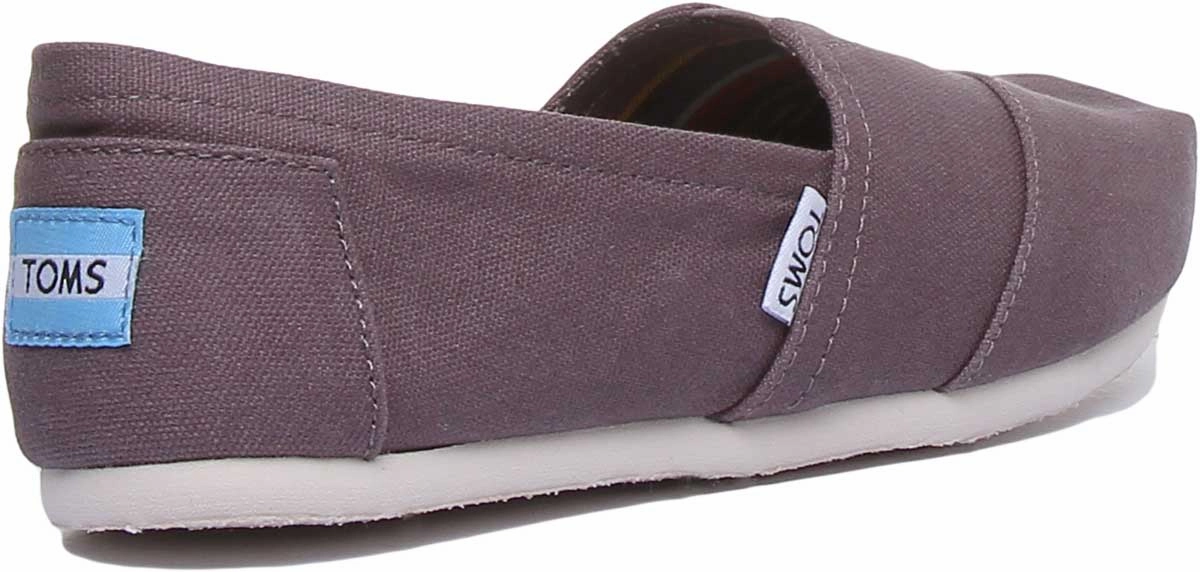 Toms Classic Slip On In Grey Ultra Ease