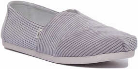 Toms Corduroy In Grey Chill Mode Walk