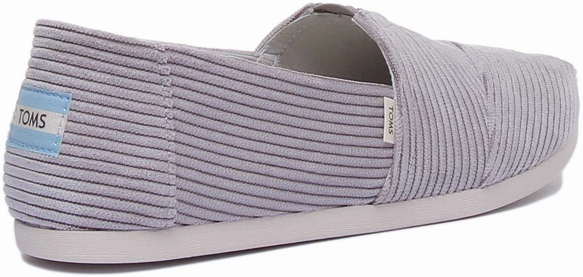 Toms Corduroy In Grey Daily Rush Fit