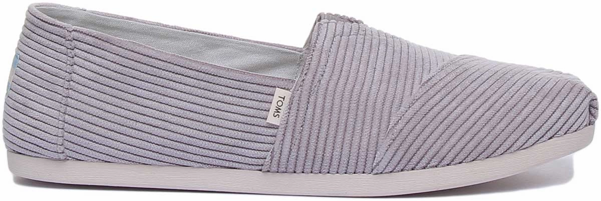 Toms Corduroy In Grey Daily Rush Fit