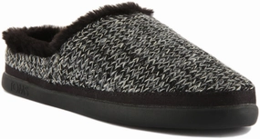 Slip On Vibe Slip Comfort Walk Toms Sage In Black Knitted Slipper For Women