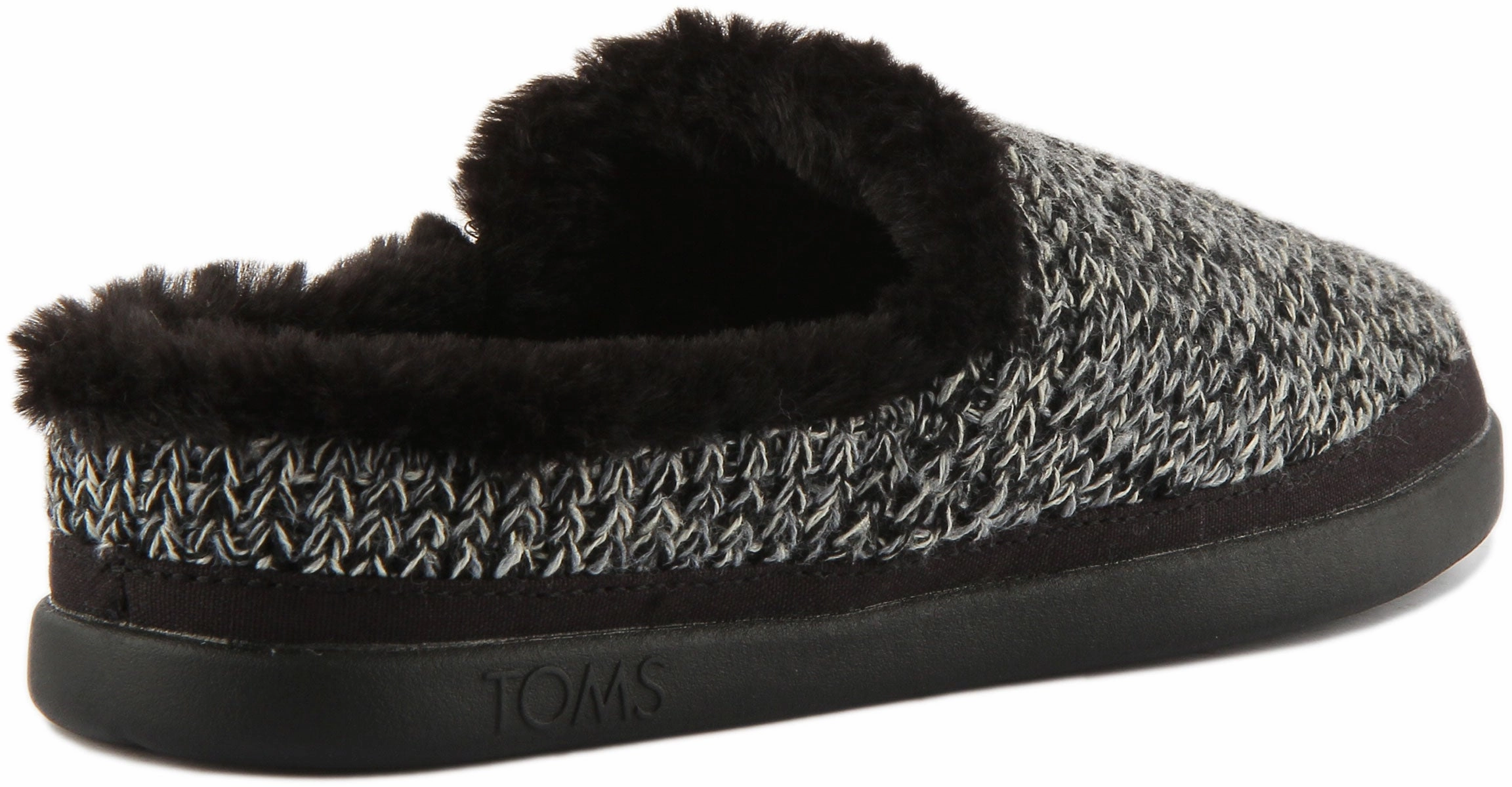 Toms Sage In Black Knitted Slipper For Women Urban Flow Air