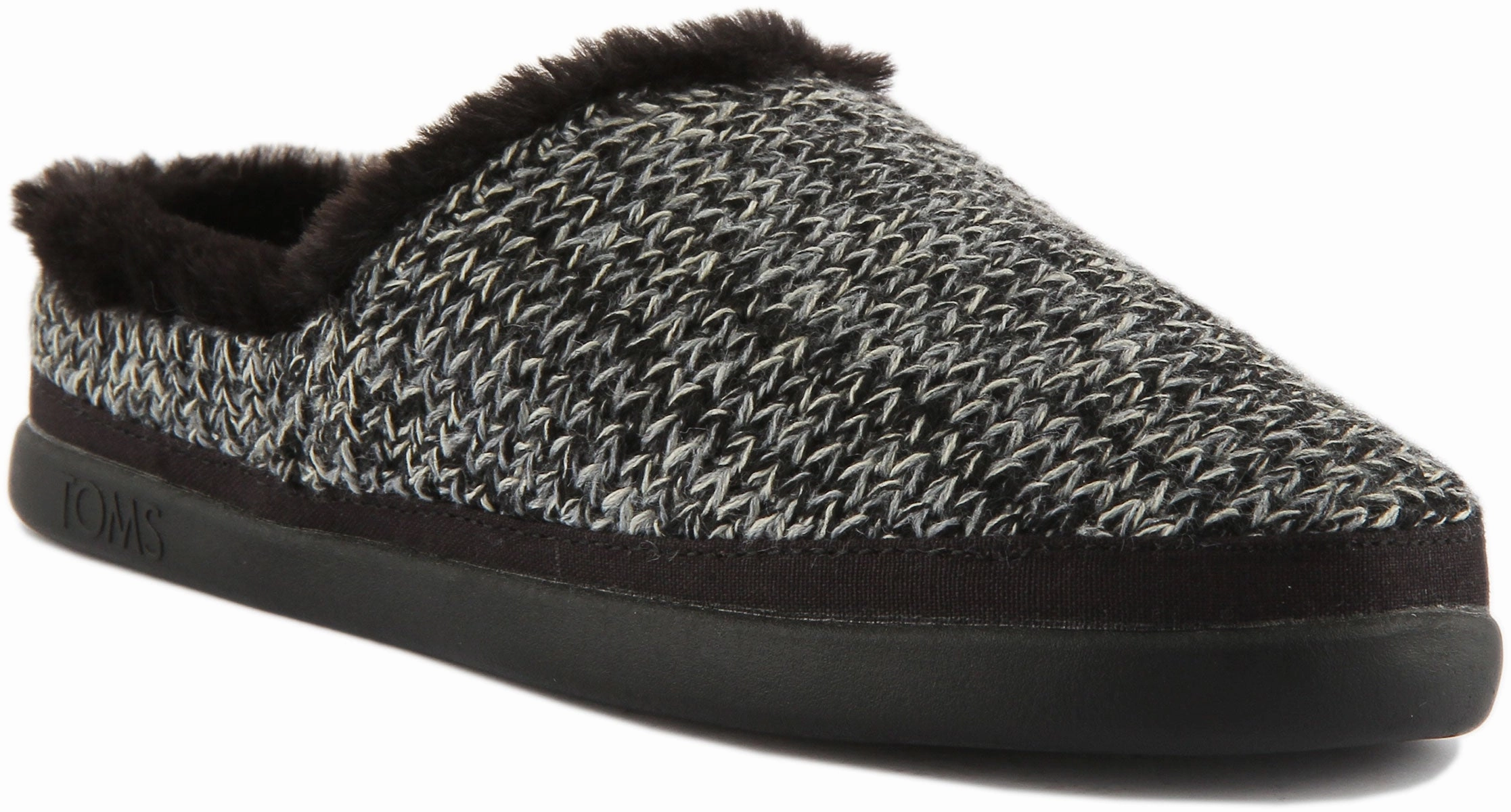 Work Hike Toms Sage In Black Knitted Slipper For Women
