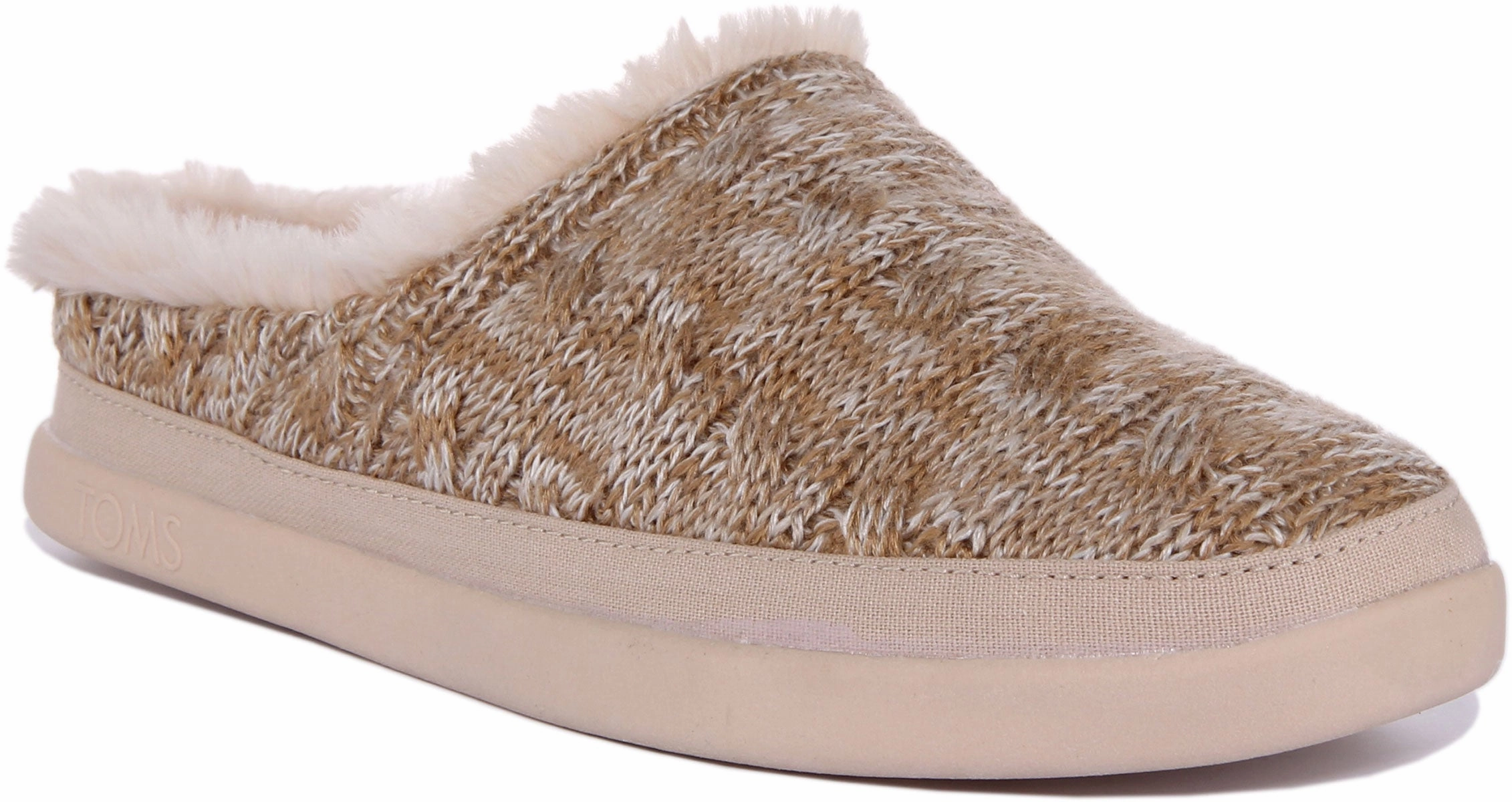 Strong Stitch Toms Sage Slipper In Cream For Women