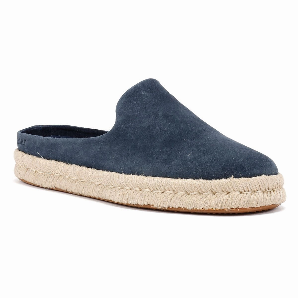 TOMS Santiago Suede Men's Navy Mules Classic Fit