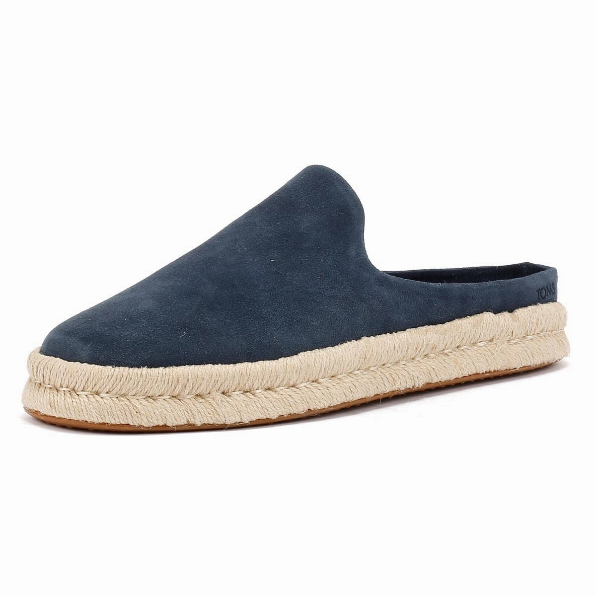 TOMS Santiago Suede Men's Navy Mules Classic Fit