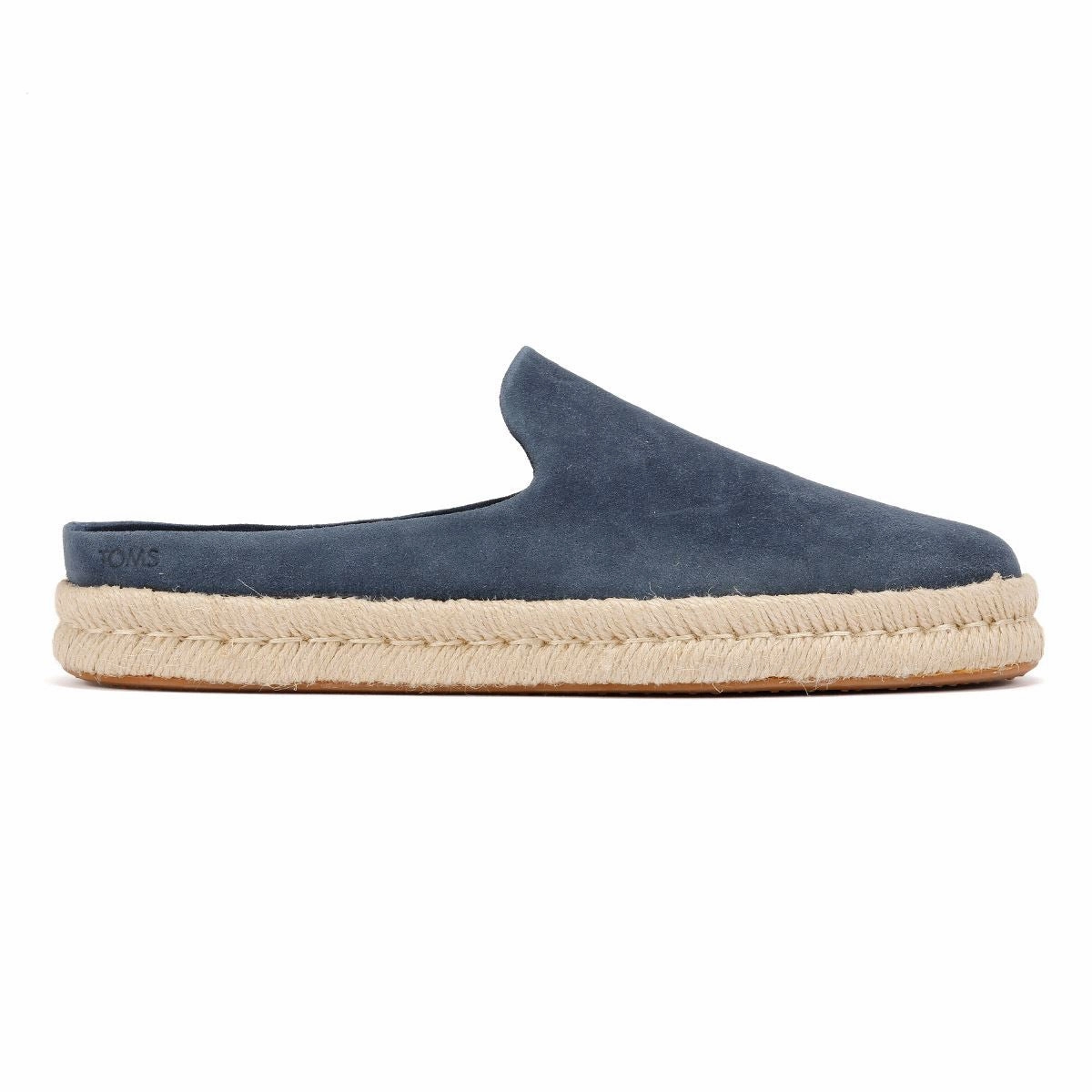 TOMS Santiago Suede Men's Navy Mules Classic Fit