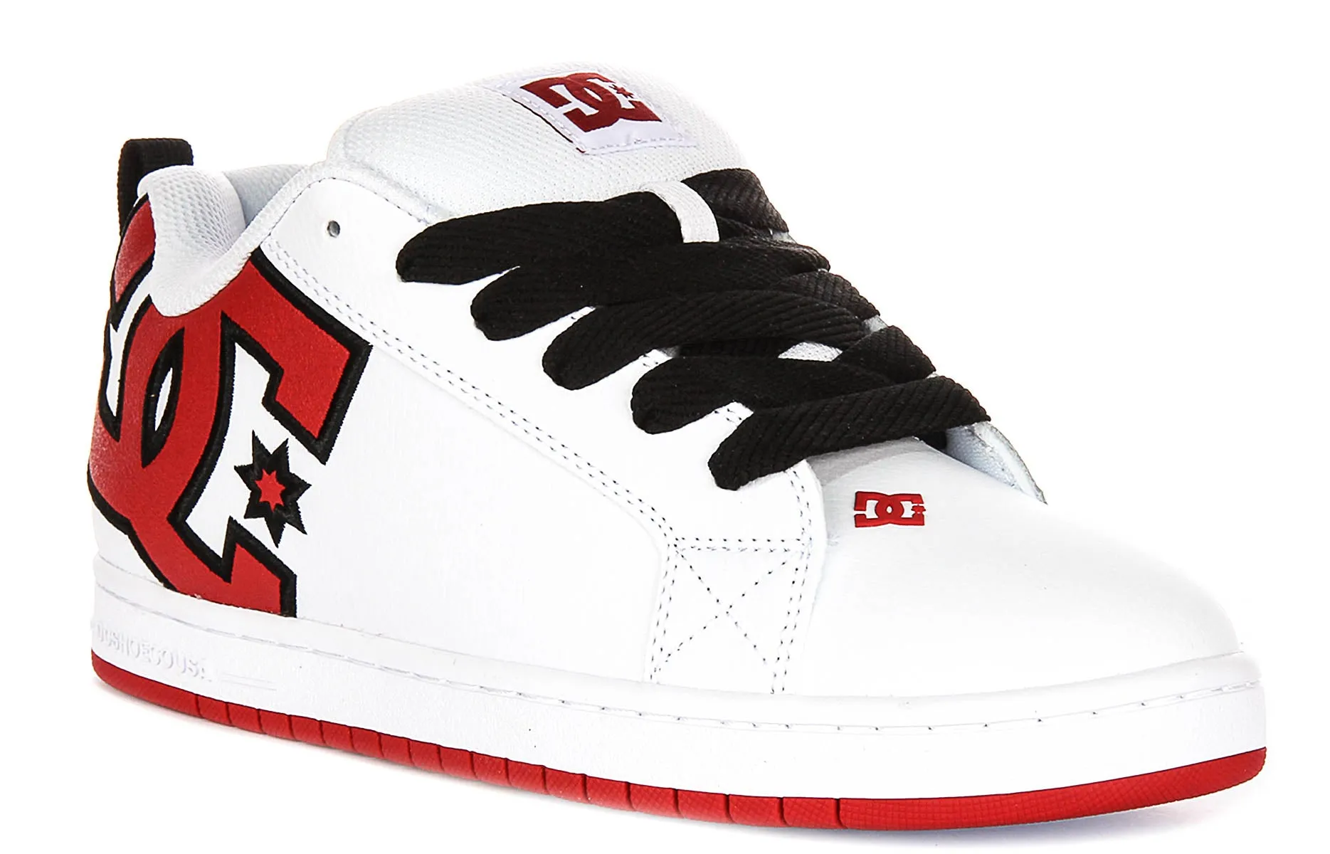 Dc Shoes Court Graffik In White Red For Men Inner materials prevent excessive heat retention