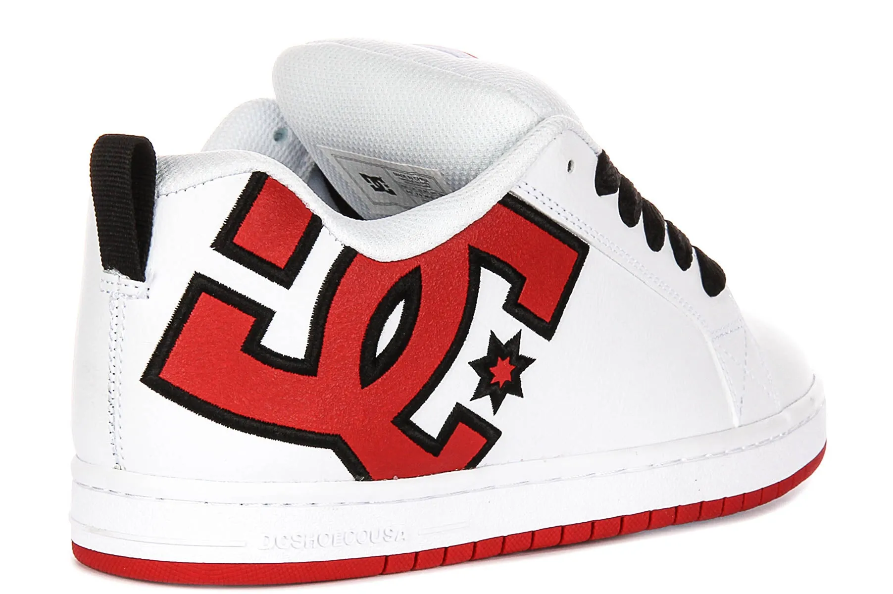 Torsion Stability Dc Shoes Court Graffik In White Red For Men