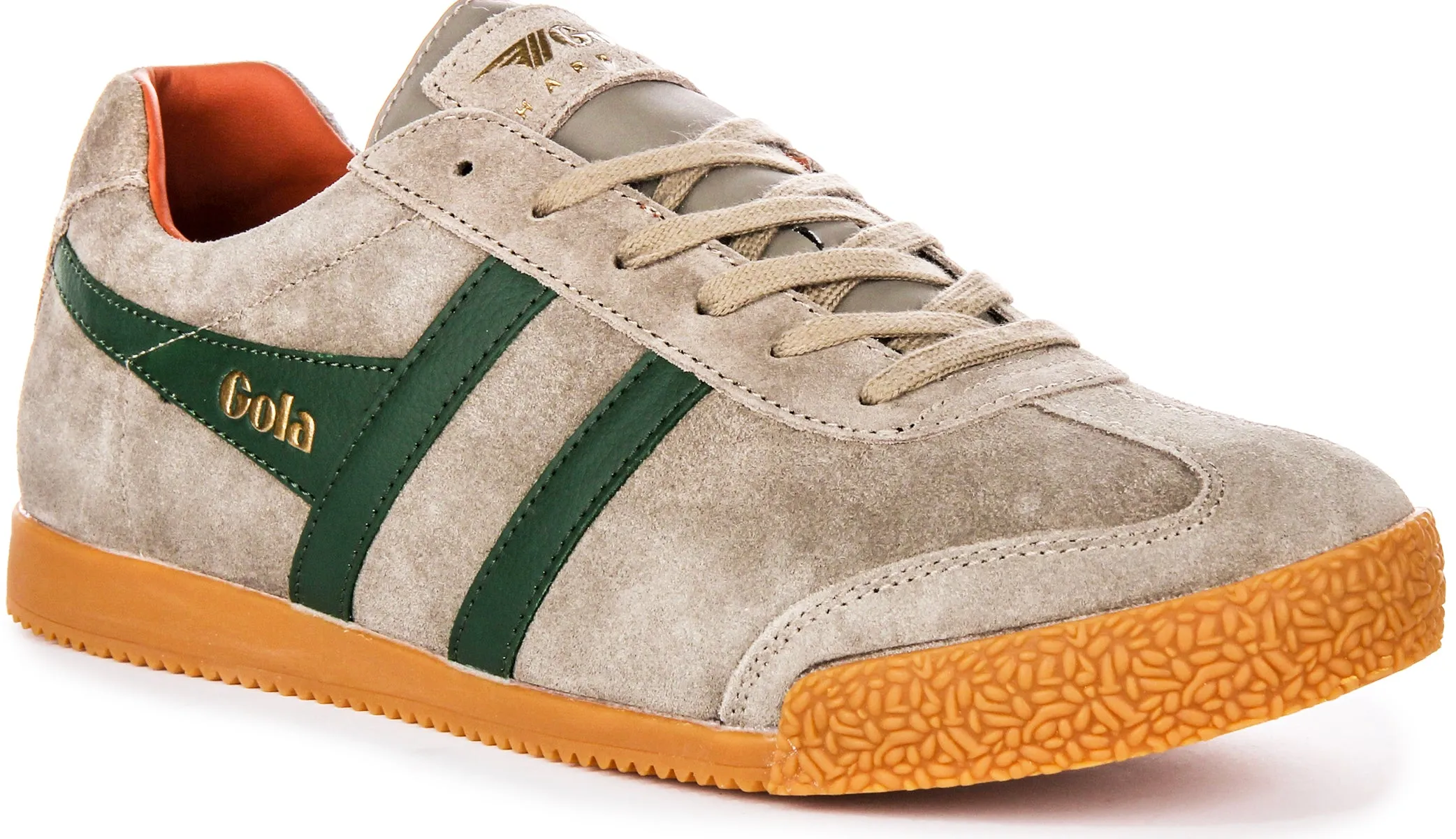 Gola Classics Harrier In Grey Green For Men Shock Resistant Mesh Structure