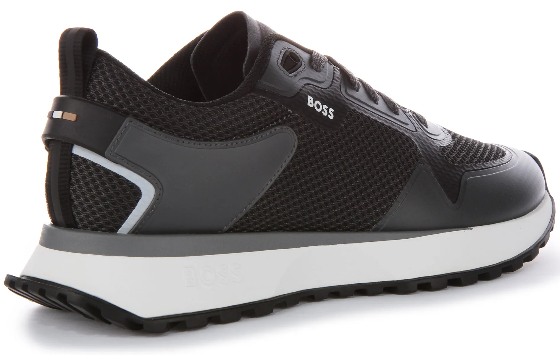 Track ready Boss Jonah Runner Meth In Black Grey For Men