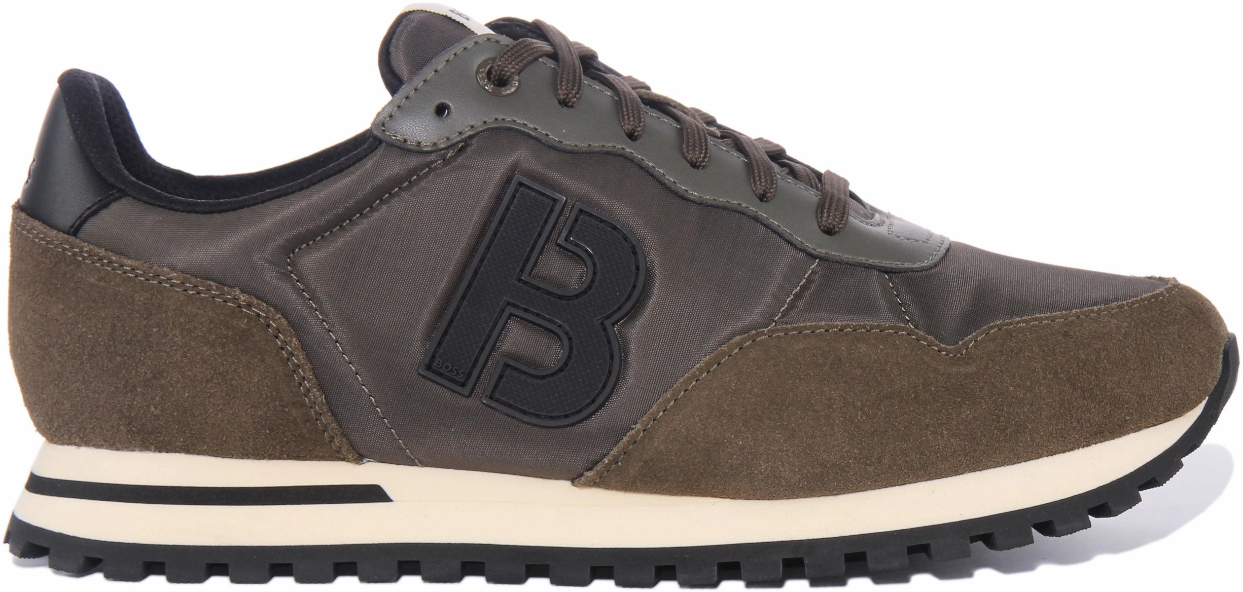 Track ready Boss Parker L Run In Olive For Men