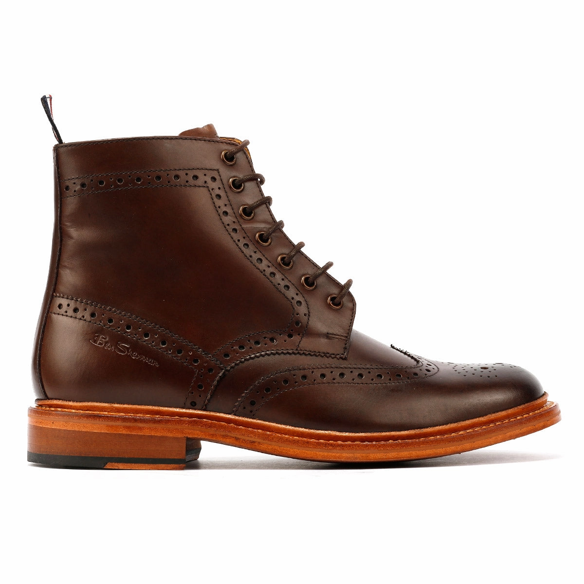 Traction Ready Ben Sherman Arthur Leather Men's Mocha Boots