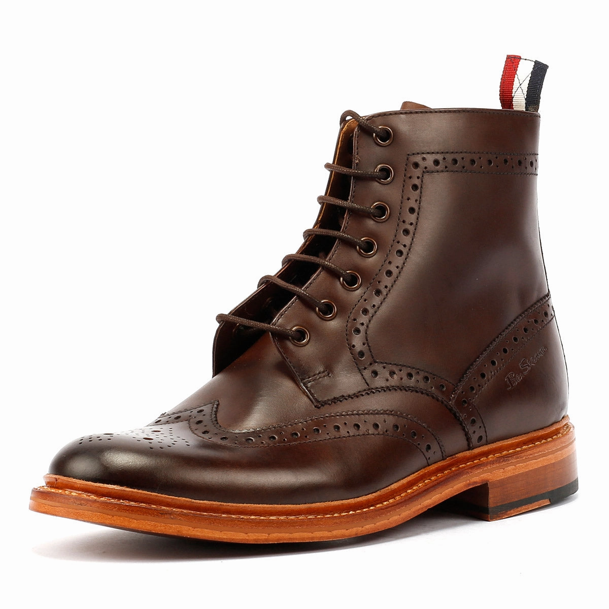 Traction Ready Ben Sherman Arthur Leather Men's Mocha Boots