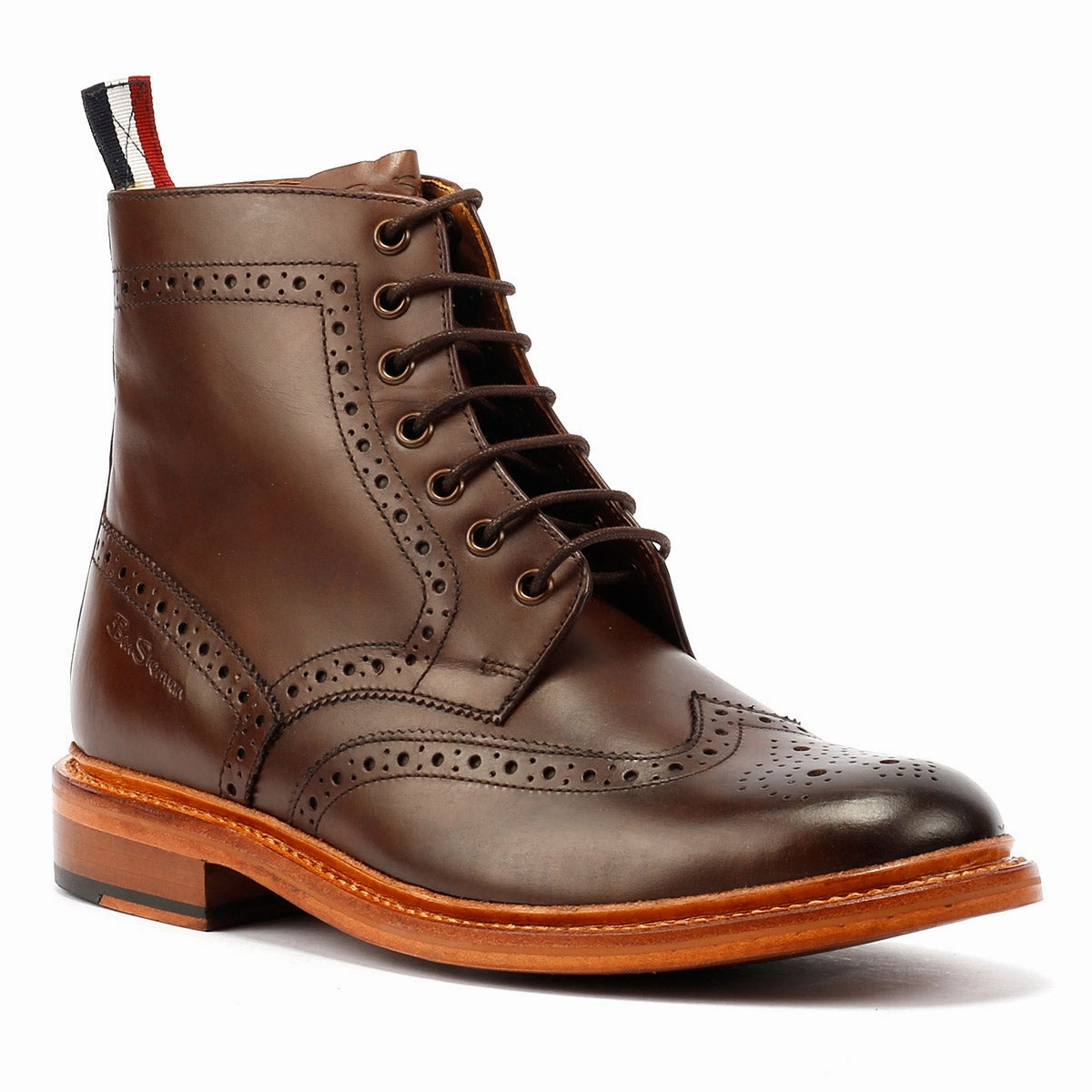Traction Ready Ben Sherman Arthur Leather Men's Mocha Boots