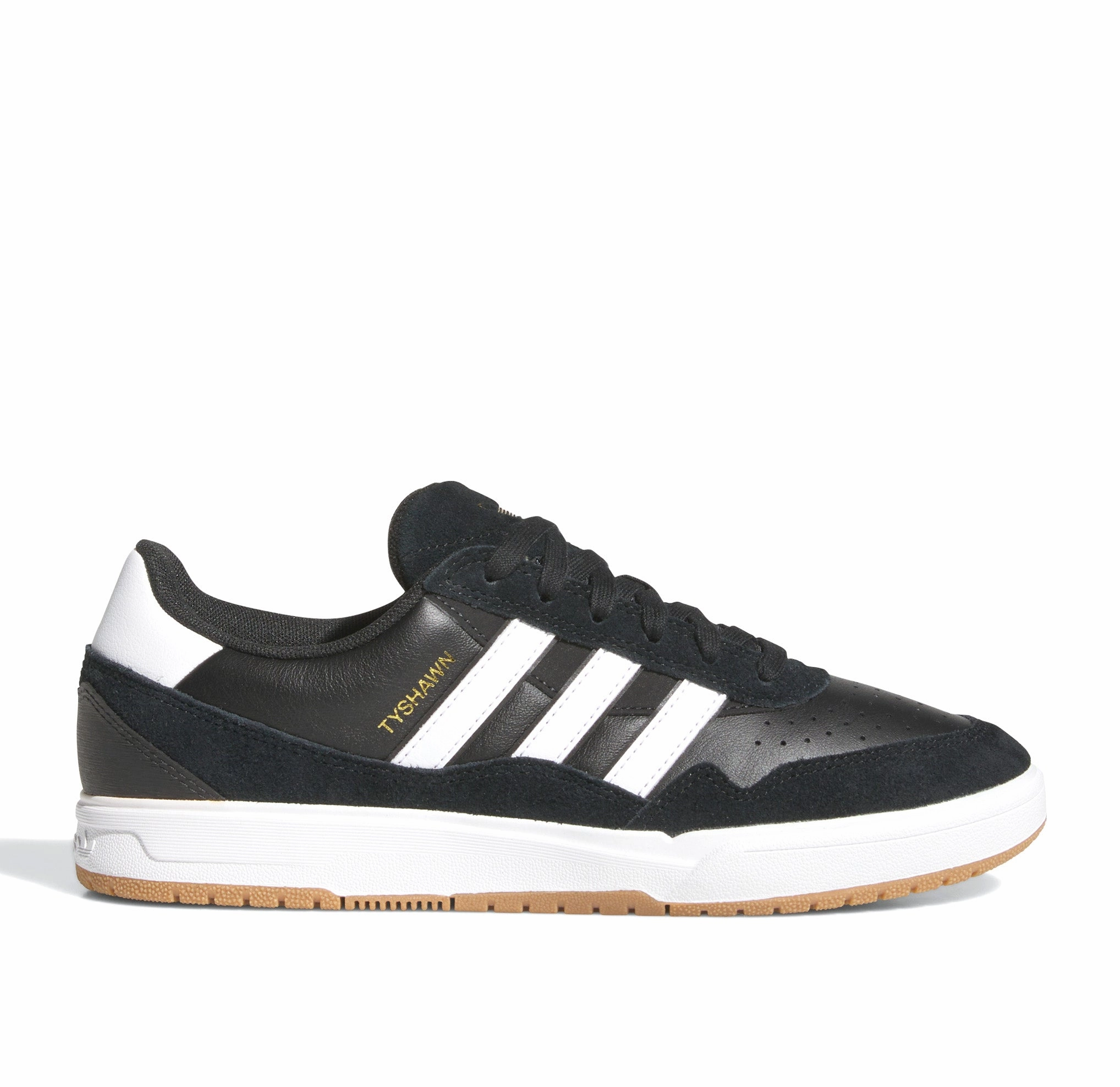 women's running shoes equivalent Adidas Tyshawn 2 Black/White/Gum