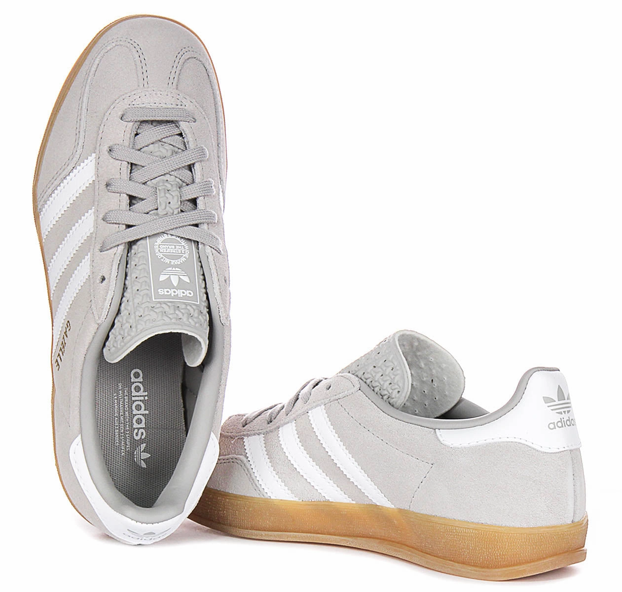 Traction Sole Adidas Gazelle Indoor In Grey White For Men
