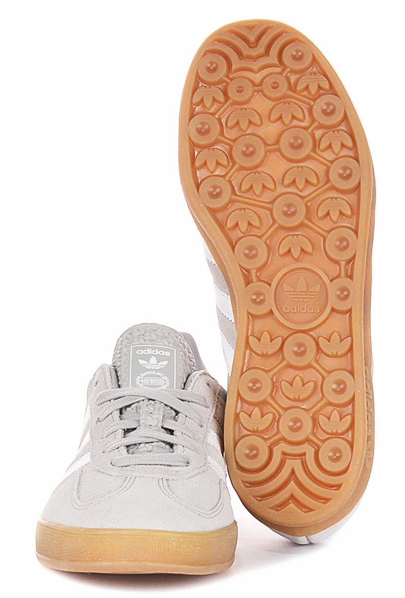 Traction Sole Adidas Gazelle Indoor In Grey White For Men