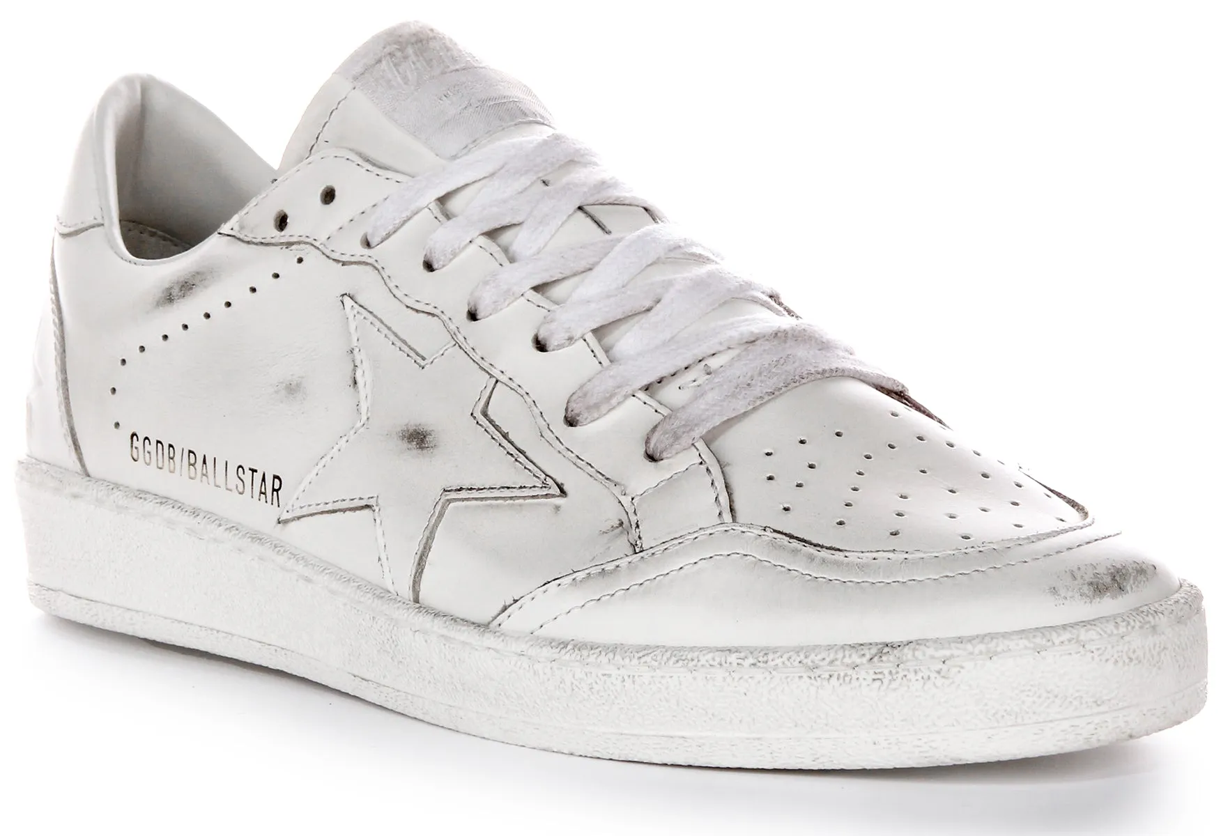 Easy To Clean Golden Goose Ball Star In White For Men