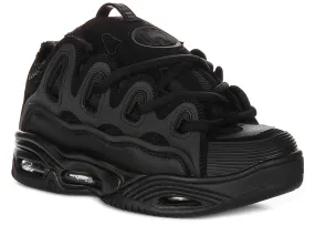 Osiris D3 2001 In All Black Minimal Stitch