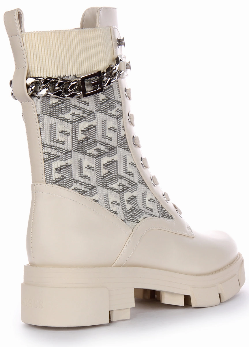 Trail Balance Max Guess Madira Boot In Cream For Women