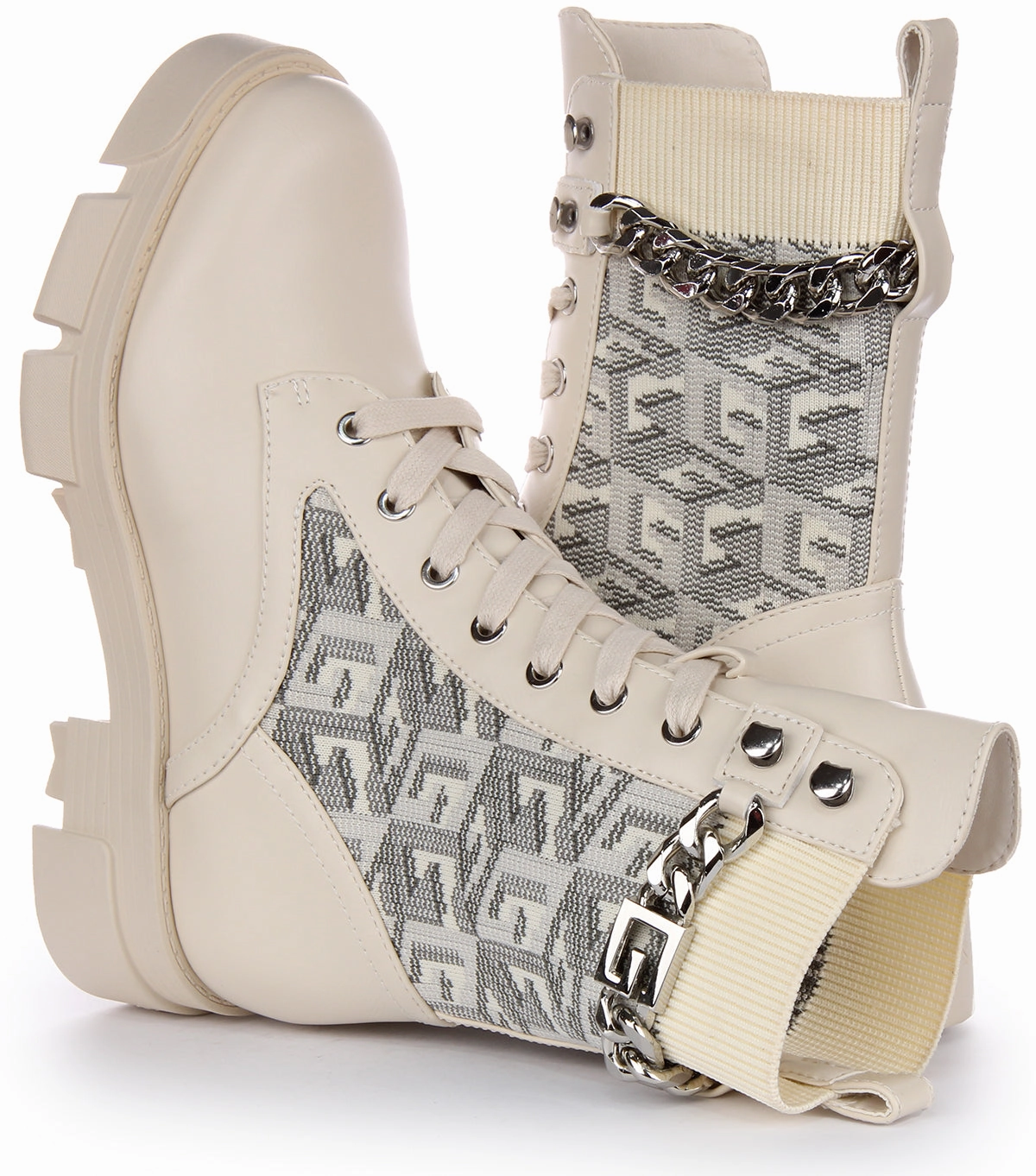 Trail Balance Max Guess Madira Boot In Cream For Women
