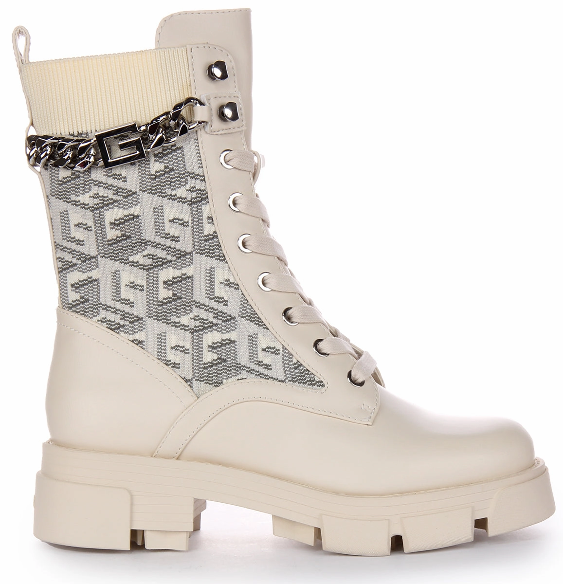 Trail Balance Max Guess Madira Boot In Cream For Women