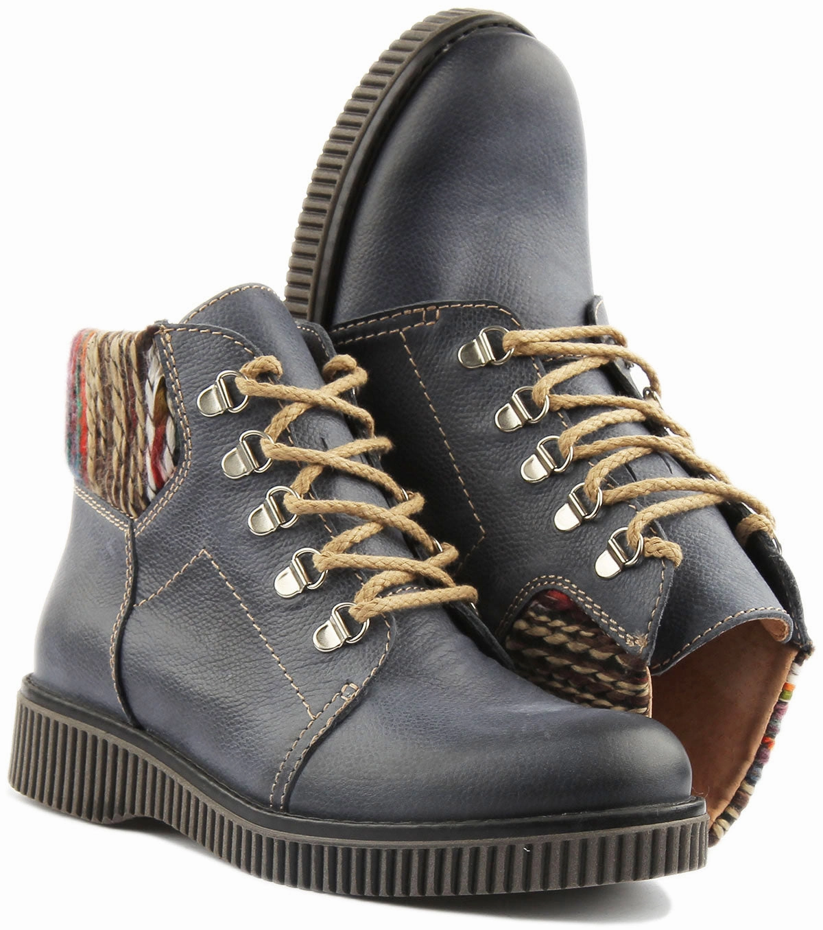 Trail Comfort Boots Justin Reess England Grace In Navy