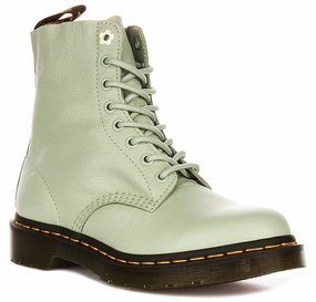 Dr Martens 1460 Pascal In Sage Green Flexible Movement Durable Step