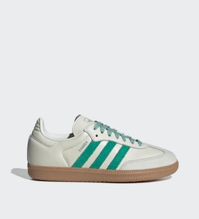 memory foam shoes adidas - Samba OG - Off White/Court Green - Women's [JI3906]