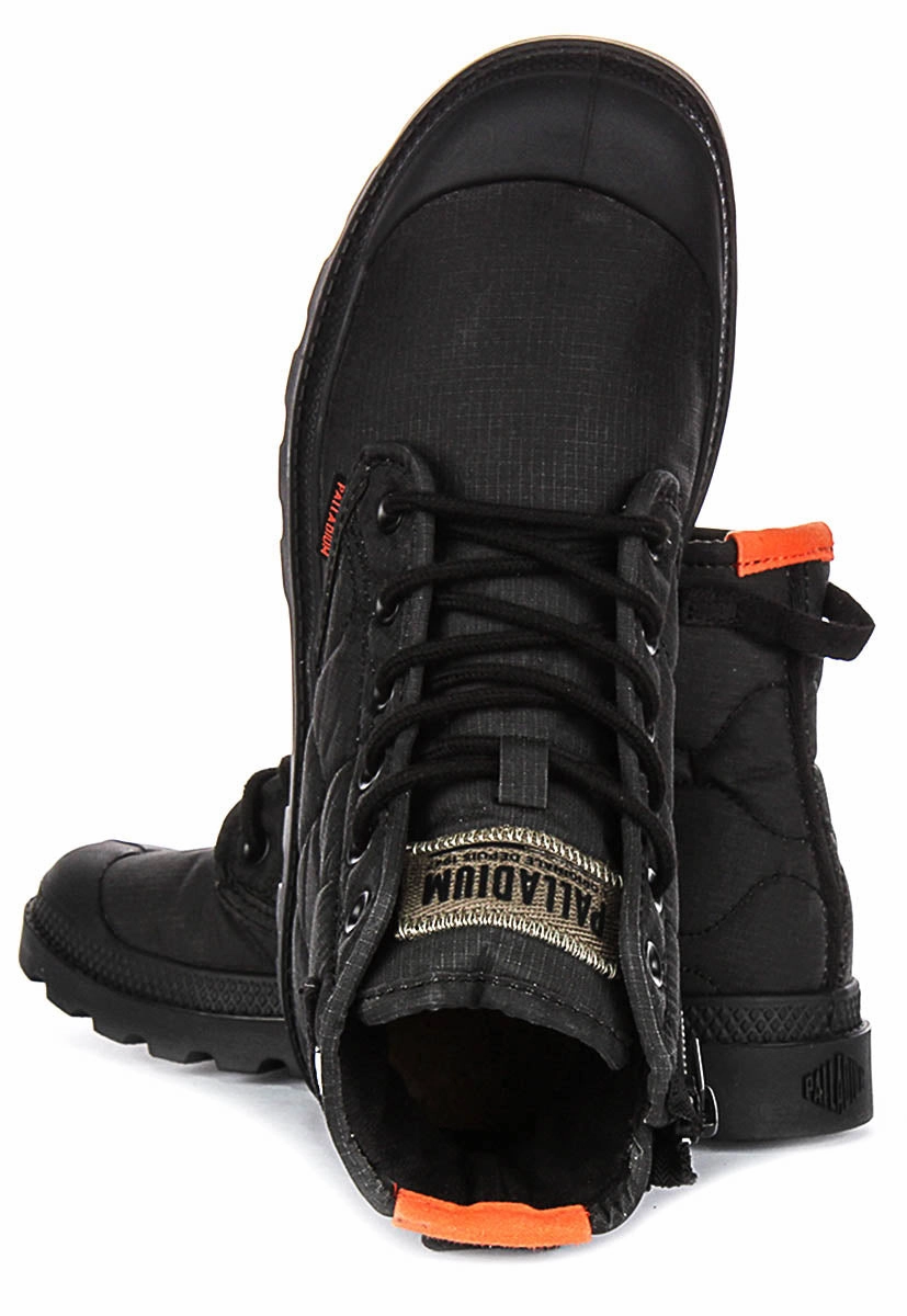 Trail Energy Gear Palladium Pampa Re Quiltd In Black Boots